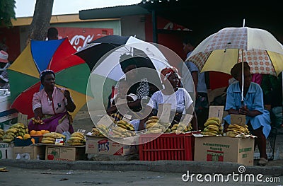 A market scene in Johannesburg, South Africa Editorial Stock Photo