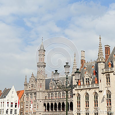 Market square, Bruges, Belgium Stock Photo