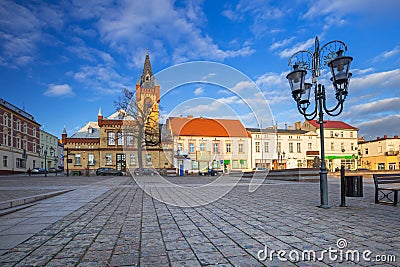 Market squere of Swiecie town Stock Photo