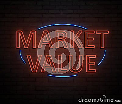 Market value concept. Stock Photo