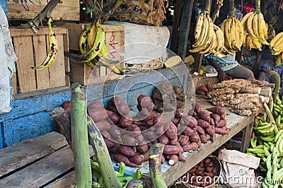 Market in Zanzibar Stock Photo