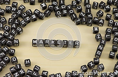 The marketer Stock Photo