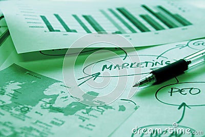 Marketing analyze Stock Photo