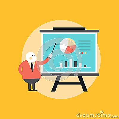 Marketing campaign statistics concept Vector Illustration