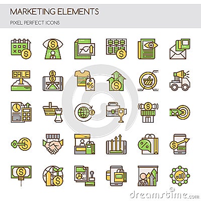 Marketing Elements Stock Photo