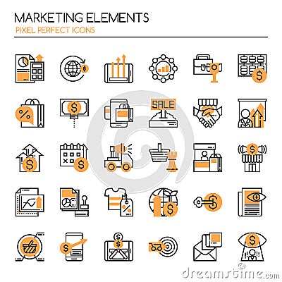 Marketing Elements Stock Photo