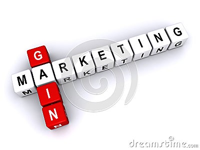 Marketing gain Stock Photo