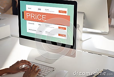 Marketing Pricing Price Promotion Value Concept Stock Photo