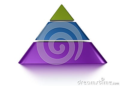 Marketing pyramid Stock Photo