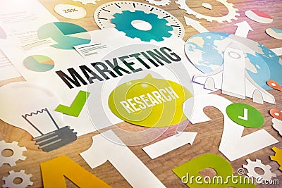 Marketing research concept design Stock Photo