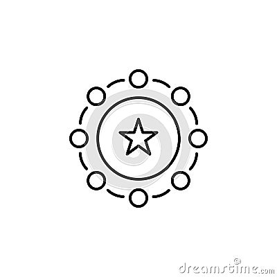 marketing, star, chart icon. Element of marketing for mobile concept and web apps icon. Thin line icon for website design and Stock Photo