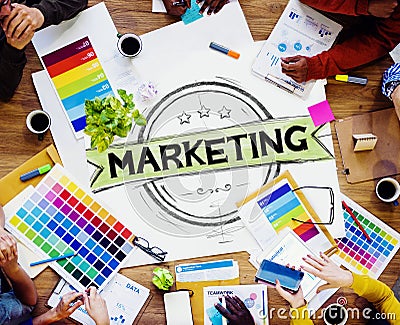 Marketing Strategy Branding Commercial Advertisement Plan Concept Stock Photo