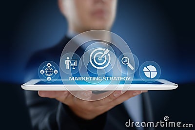 Marketing Strategy Business Advertising Plan Promotion concept Stock Photo