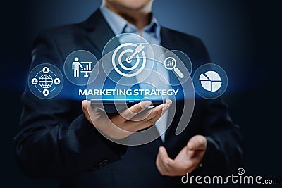 Marketing Strategy Business Advertising Plan Promotion concept Stock Photo