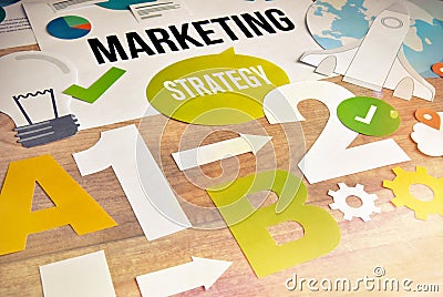 Marketing strategy concept design Stock Photo