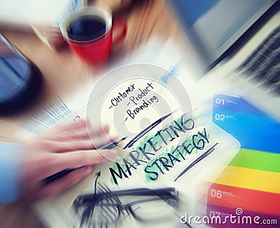 Marketing Strategy Customer Product Branding Concept Stock Photo