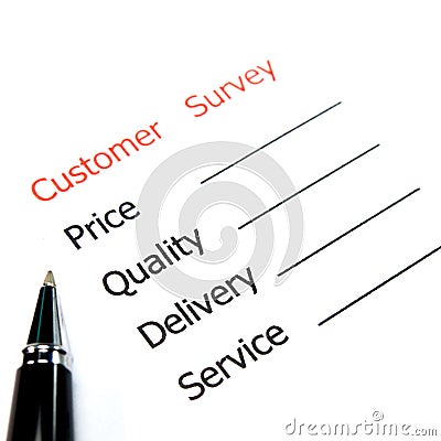 Marketing Survey Stock Photo