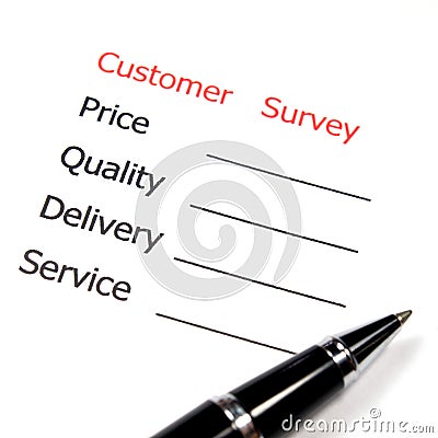 Marketing Survey Stock Photo