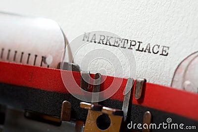 Marketplace concept view Stock Photo