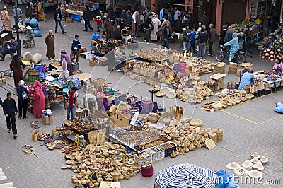 Marketplace of Marrakesh Morocco Editorial Stock Photo