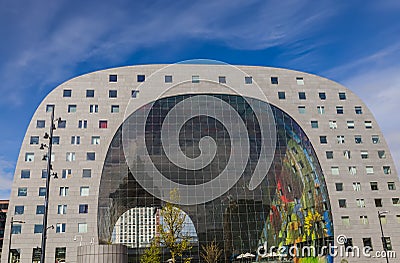 Markthal - Market in Rotterdam Netherlands Stock Photo