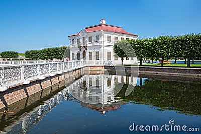 Marly palace and Sectoral ponds Editorial Stock Photo