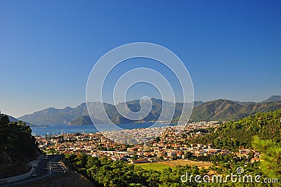 Marmaris city in Mugla, Turkey Stock Photo