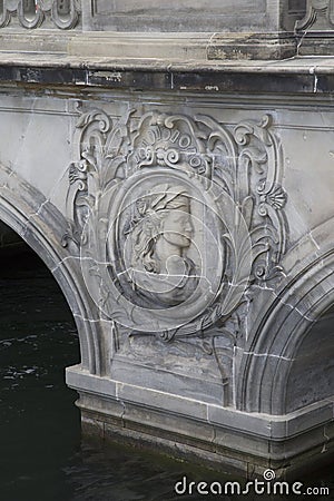 Marmorbroen Bridge; Frederiksholms Canal; Copenhagen Stock Photo