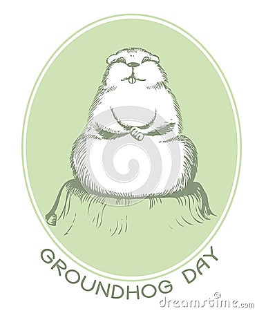 Marmot.Animal Vector Illustration