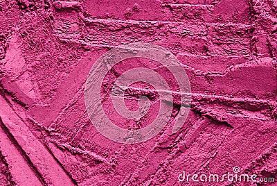 Maroon pink loose blush texture for cosmetic background, mineral pigment powder Stock Photo