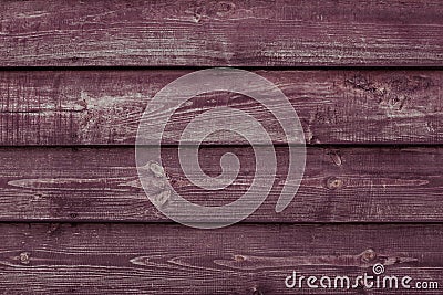 Maroon wood texture background. Vinous wooden plank surface. Burgundy wooden shabby table, fence, barn. Abstract pattern of red lu Stock Photo