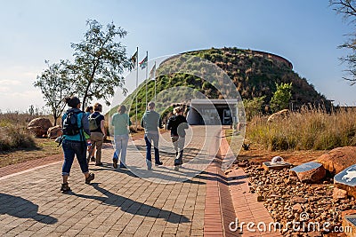 Maropeng Tumulus Entrance Editorial Stock Photo