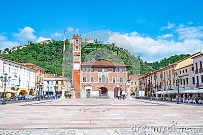 The architectures of Marostica Editorial Stock Photo