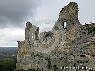 Marquis de Sade castle Stock Photo