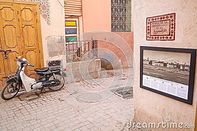 Marrakech, Morocco - Maison de la Photographie de Marrakech, photography museum Editorial Stock Photo