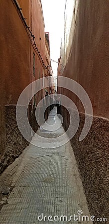 Marrakesh Medina city streets - old fortified city Stock Photo