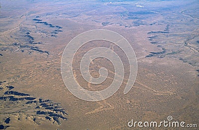 The Marree Man, or Stuart`s Giant, is a modern geoglyph created in 1998. Stock Photo