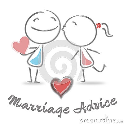 Marriage Advice Means Advisory Weddings And Tenderness Stock Photo