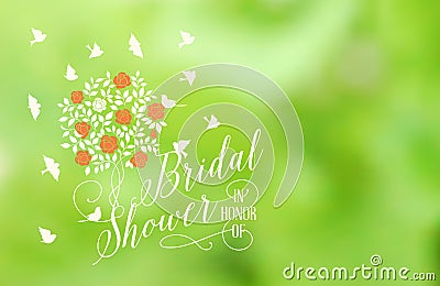 Marriage card Vector Illustration