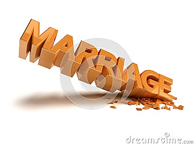 Marriage crash Stock Photo