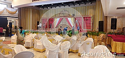 Marriage function hall looking very nice Editorial Stock Photo
