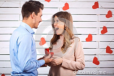 Marriage proposal. Stock Photo