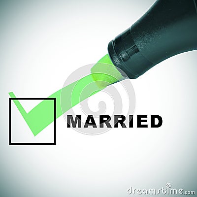 Married Stock Photo