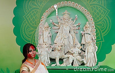 Married Bengali Hindu Woman Editorial Stock Photo