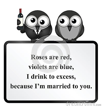 Married to you Poem Vector Illustration
