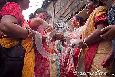 Cultural celebration | Dassera Festival | Kolkata Editorial Stock Photo