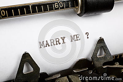 Marry me Stock Photo