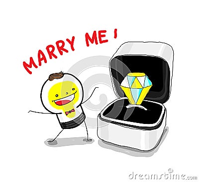 Marry ME! Stock Photo