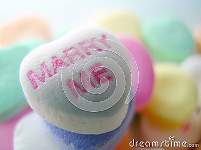 Marry Me Closeup Conversation Heart Editorial Stock Photo