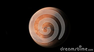 Beautiful planet Mars in its grandeur. Stock Photo